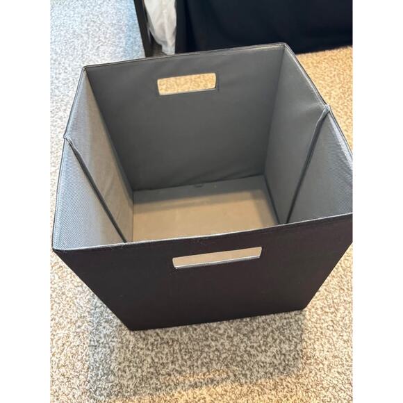 13" x 13" Black storage Cube - Picture 2 of 4